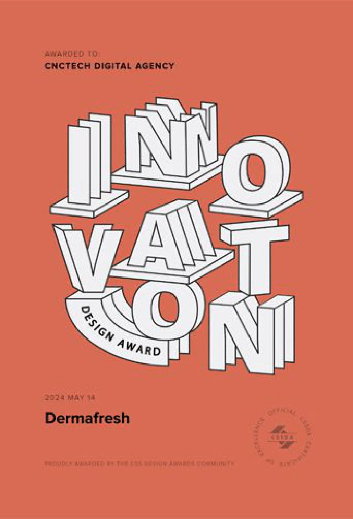 DERMAFRESH CSS DESIGN AWARDS INNOVATION