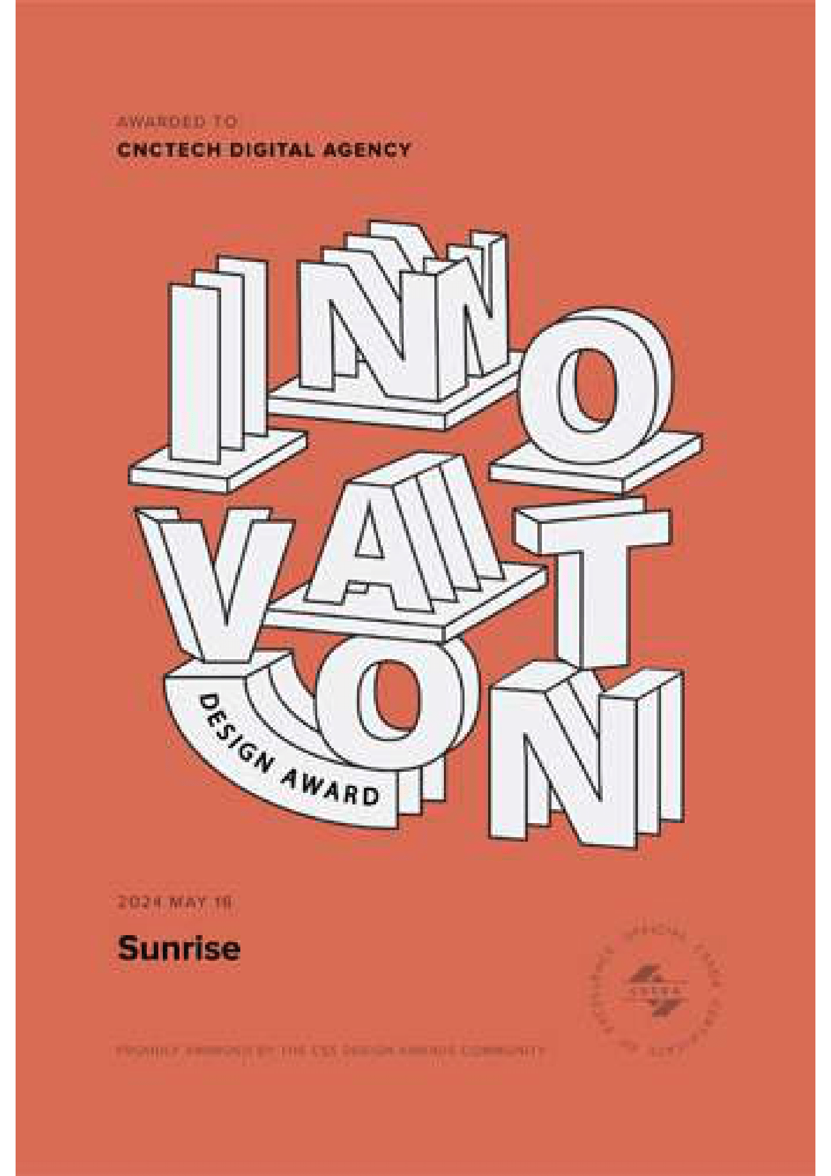 SUNRISE CSS DESIGN AWARDS INNOVATION