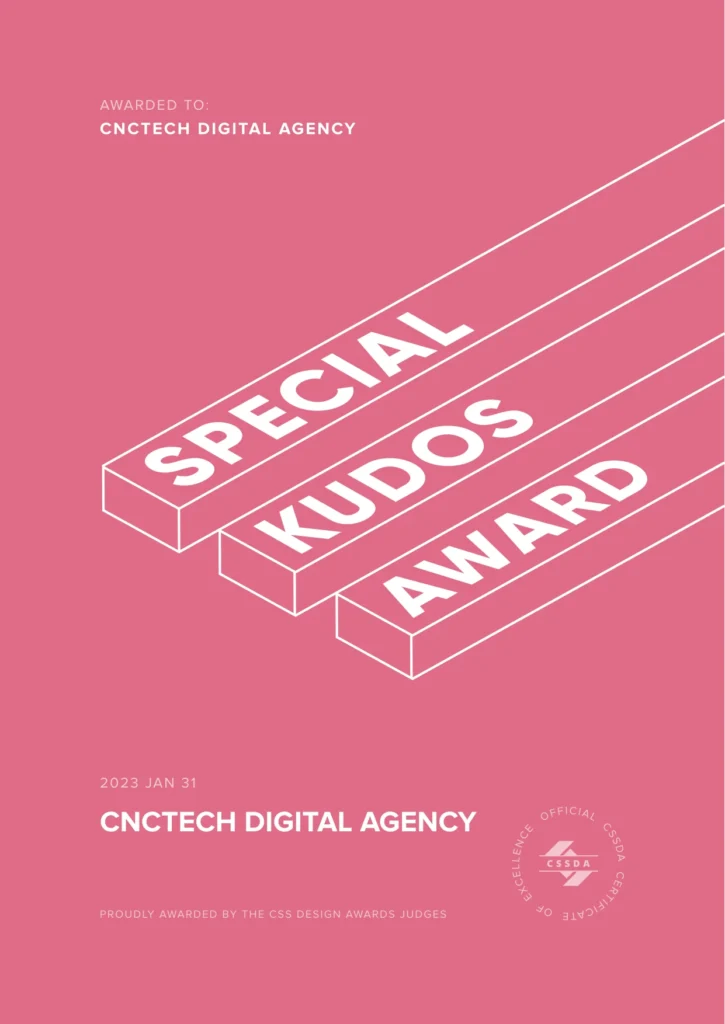 CNCTECH Digital Agency: Special Kudos